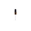 Staklena kapalica DIN18 za bocu 10ml - zlatna