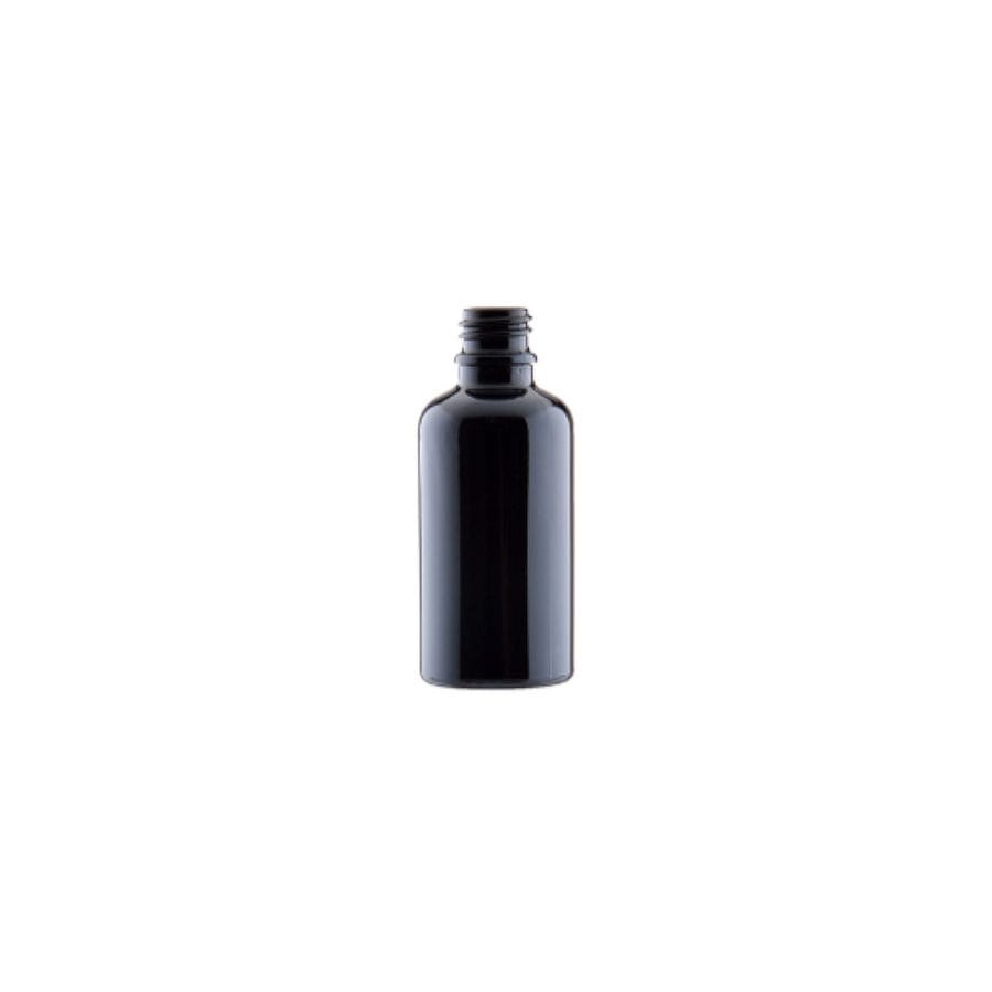 Boca, 50 ml, staklo, crna, DIN 18