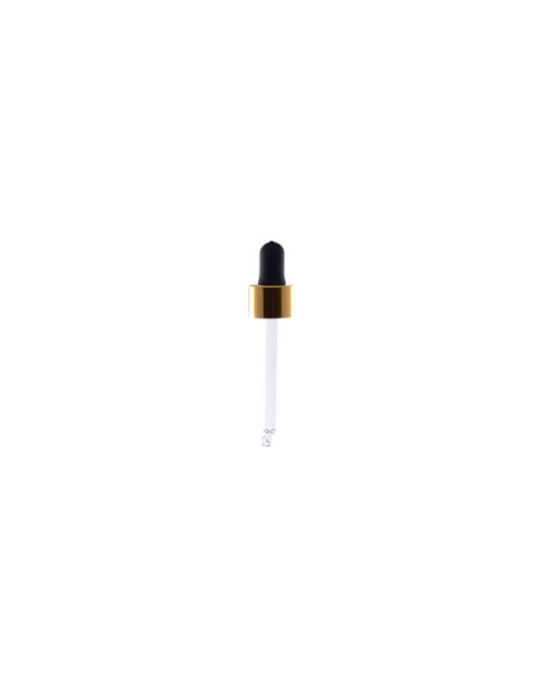 Staklena kapalica za bocu Stella 30 ml crna/zlato