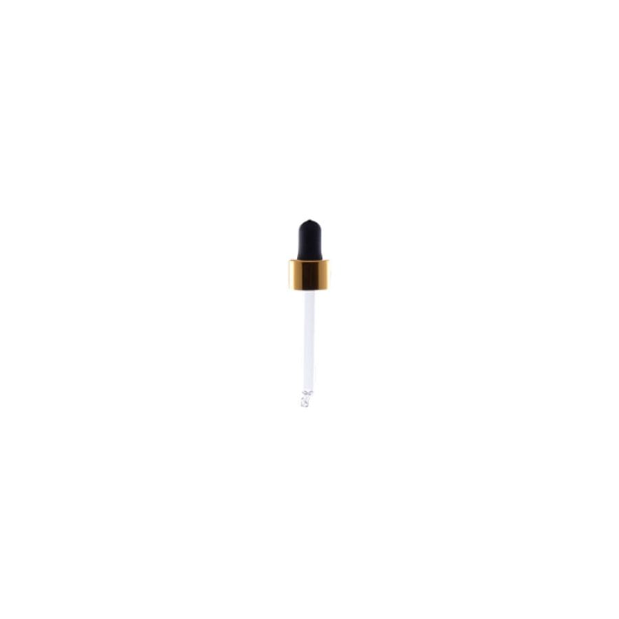 Staklena kapalica za bocu Stella 30 ml crna/zlato