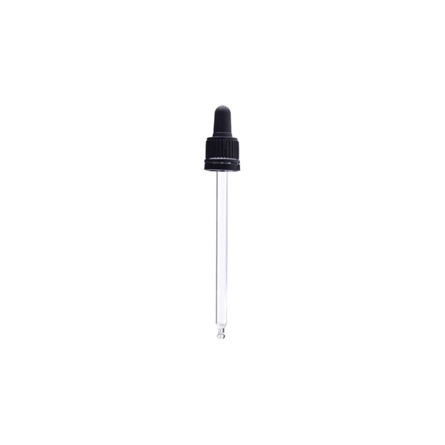 Staklena kapalica DIN 18 za bocu 100 ml, crna