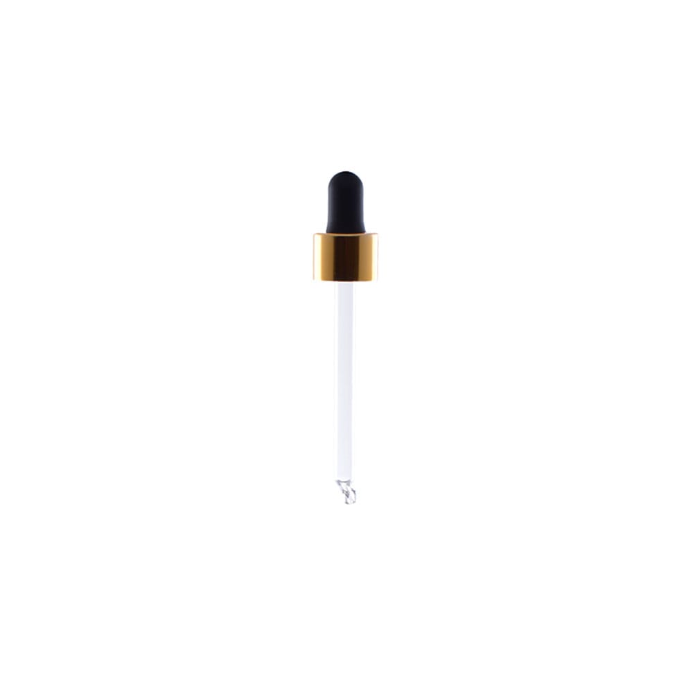 Staklena kapalica za bocu Stella 50 ml, crna/zlatna