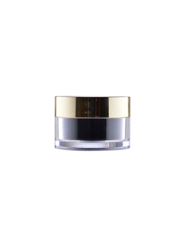 Lončić 50 ml, PP, prozirno-crni s zlatnim poklopcem