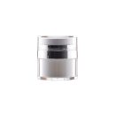 Airless boca s pumpicom, srebrni prsten, niska, 15 ml