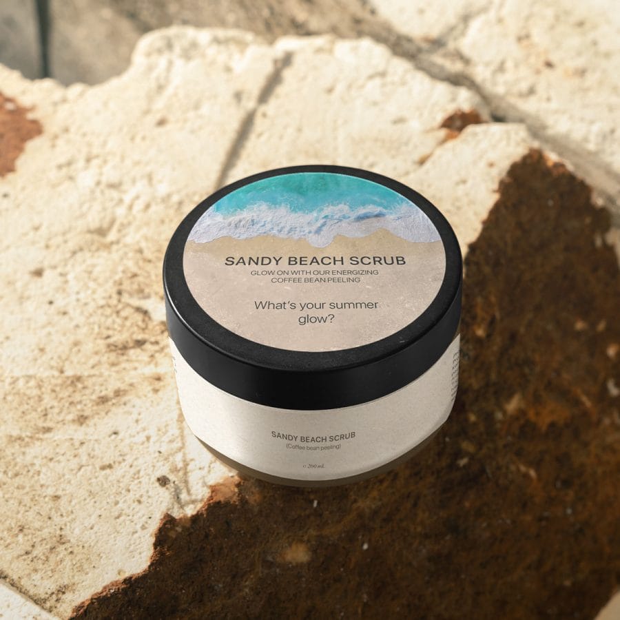 Sandy Beach Scrub peeling za tijelo sa zrncima kave - Slika 2
