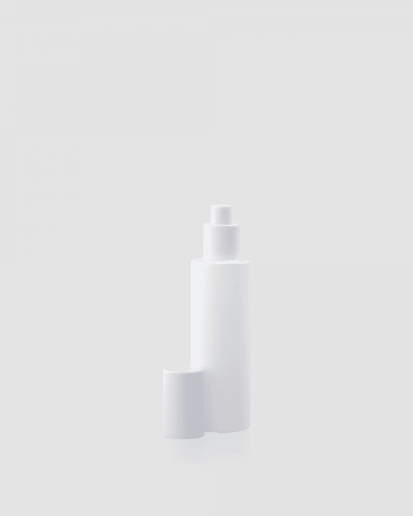 Boca staklo bijelo mat s losion pumpicom, 100 ml
