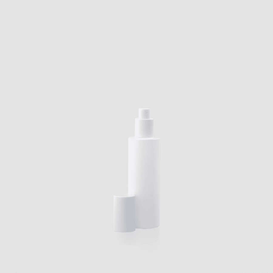 Boca staklo bijelo mat s losion pumpicom, 100 ml